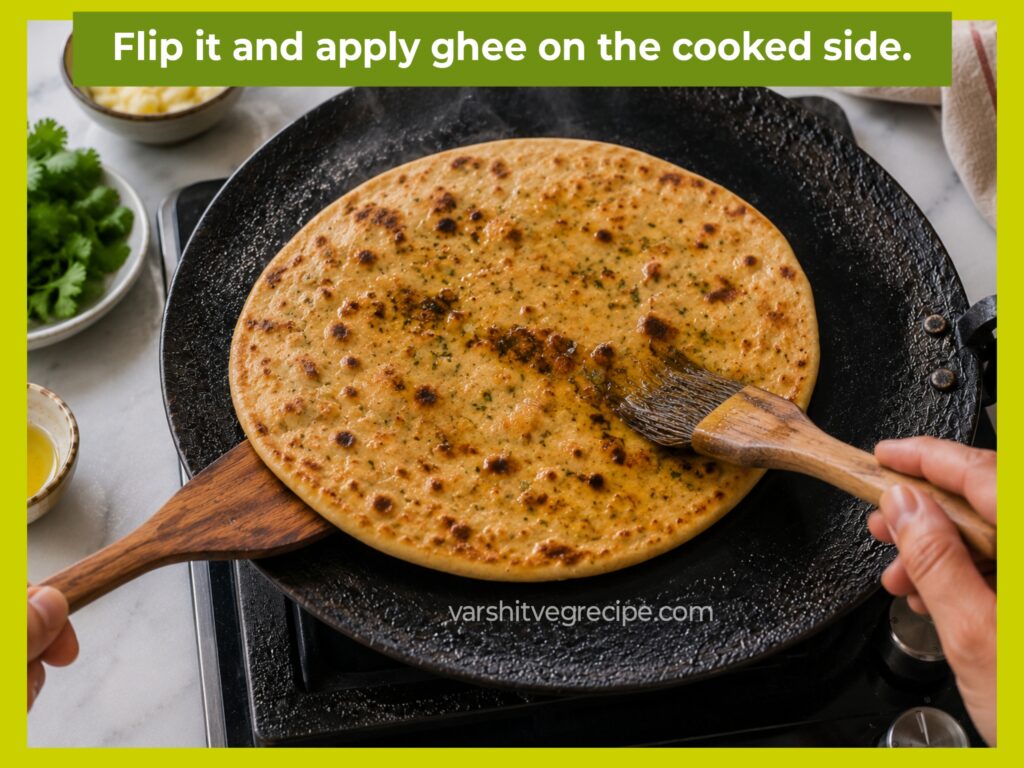 Garlic paratha recipe Step 11