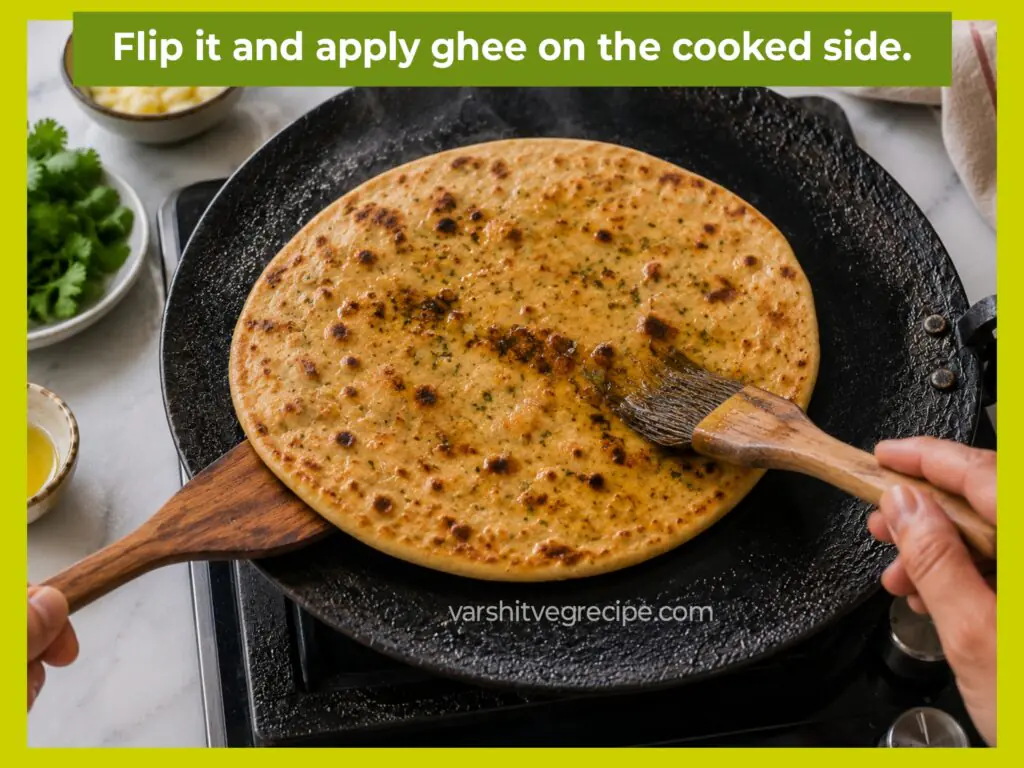 Garlic paratha recipe Step 11