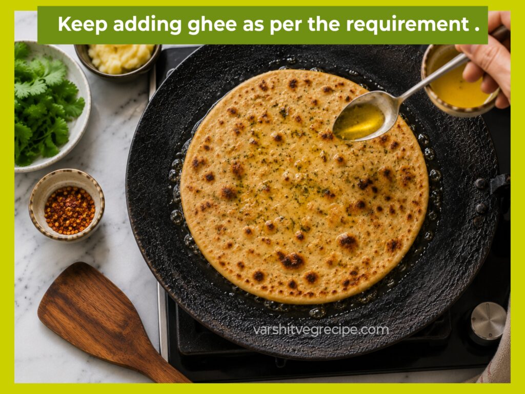 Garlic paratha recipe Step 12