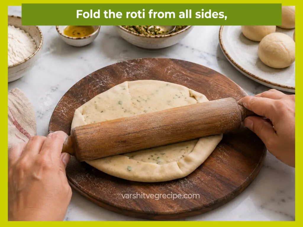 Garlic paratha recipe Step 8