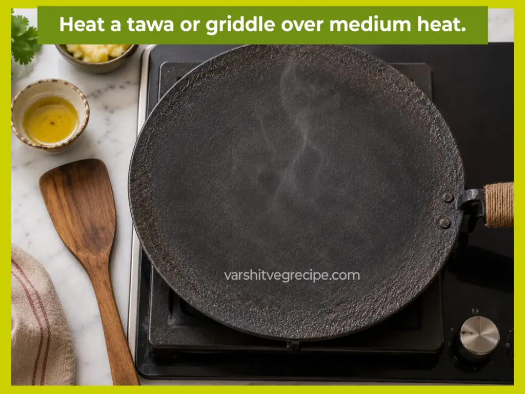 Garlic paratha recipe Step 9