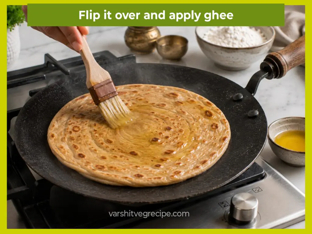 Lachha Paratha Recipe Step 12