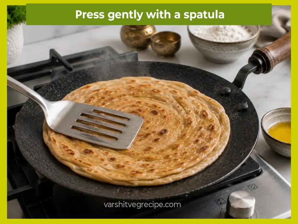 Lachha Paratha Recipe Step 13