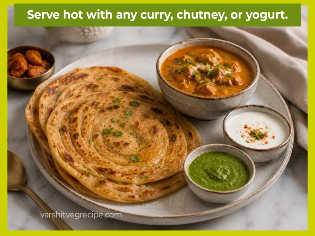 Lachha Paratha Recipe Step 16