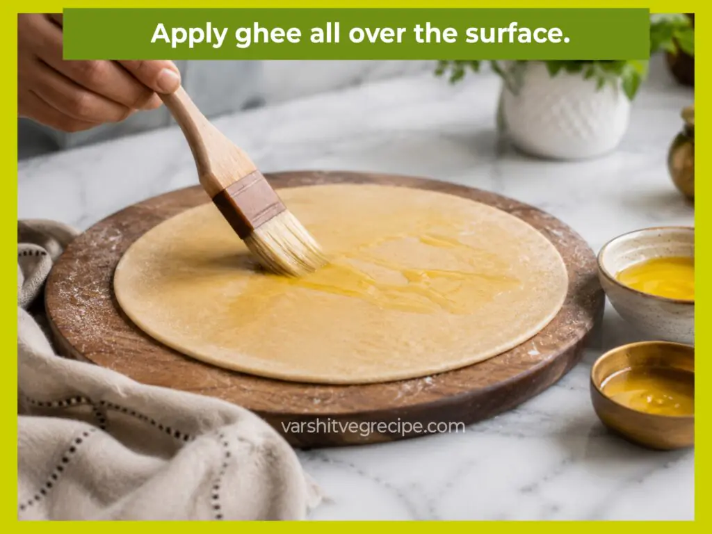 Lachha Paratha Recipe Step 5