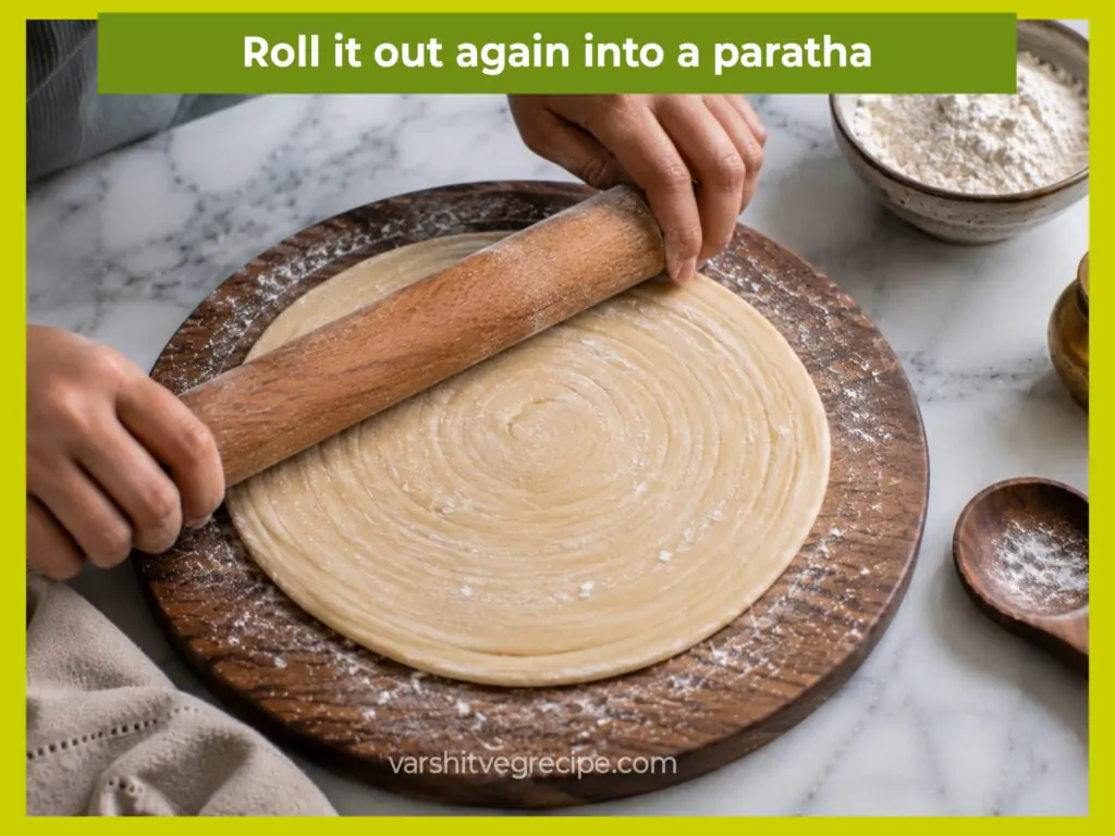 Lachha Paratha Recipe Step 9